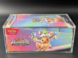 Pokemon SV8.5 Prismatic Evolutions Sealed Booster Bundle Display W/Acrylic Case - Image 4