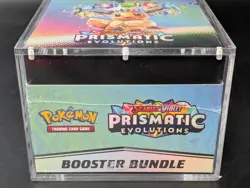 Pokemon SV8.5 Prismatic Evolutions Sealed Booster Bundle Display W/Acrylic Case - Image 5