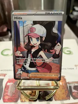 Hilda 164/086 White Flare Holo Pokemon TCG Full Art Ultra Rare - Image 1