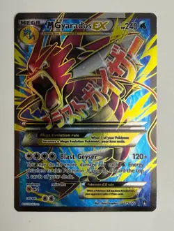 2016 POKEMON XY BREAKPOINT M GYARADOS EX 115/122 FULL ART ULTRA RARE HOLO CURVED - Image 3