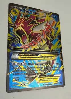 2016 POKEMON XY BREAKPOINT M GYARADOS EX 115/122 FULL ART ULTRA RARE HOLO CURVED - Image 4