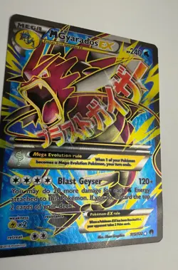 2016 POKEMON XY BREAKPOINT M GYARADOS EX 115/122 FULL ART ULTRA RARE HOLO CURVED - Image 5