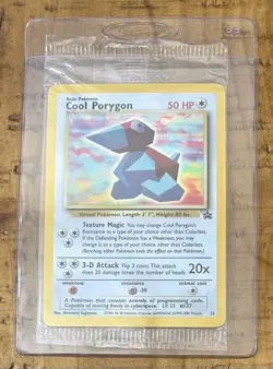 Pokemon TCG Sealed Cool Porygon Black Star Promo NM #15 Holo 1999-2000 Vintage - Image 1