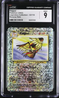 Pidgeot 33/110 Reverse Holo CGC 9 - 2002 Pokemon Legendary Collection - Image 1