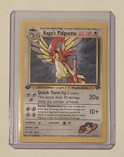 Pokemon TCG Koga’s Pidgeotto #27/132 Non Holo 1st Edition Vintage 1999-2000 - Image 1