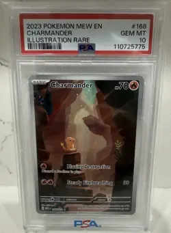 2023 Pokemon Blastoise & Charmander SV151 Special Illustration Holo PSA 10 LOT - Image 3