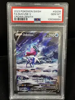 2023 POKEMON SWSH FA/SUICUNE V CROWN ZENITH #GG38/GG70 PSA 10 GEM MINT - Image 1