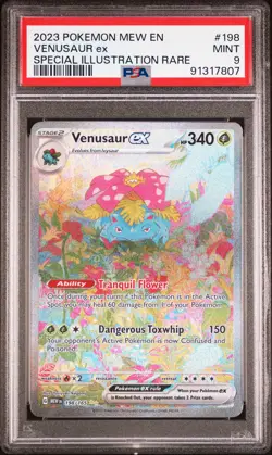 2023 Pokemon Mew En-151 #198 Venusaur Ex Special Illustration Rare PSA 9 - Image 1