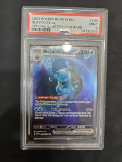 Pokemon PSA 9 Blastoise EX Special Illustration Rare 200/165 151 MINT SIR - Image 1