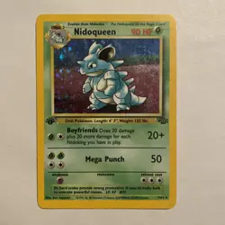 Nidoqueen 7/64 Rare Jungle Holo 1st Edition Pokemon Vintage - Image 1
