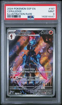 Ceruledge 197/191 Sv08: Surging Sparks 2024 Pokemon - PSA 9 - Image 1