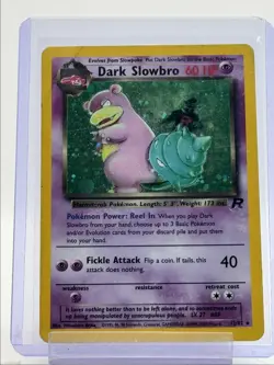 DARK SLOWBRO 2000 POKEMON ORIGINAL TEAM ROCKET HOLO RARE 12/82 Q5677 - Image 1