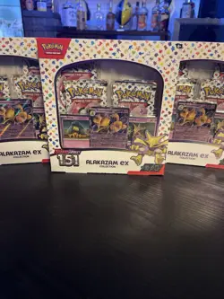 POKEMON SCARLET & VIOLET 151 ALAKAZAM EX COLLECTION BOX New 1 Each - Image 1
