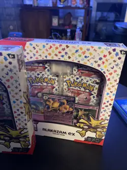 POKEMON SCARLET & VIOLET 151 ALAKAZAM EX COLLECTION BOX New 1 Each - Image 4