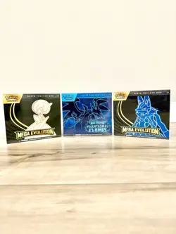 Pokemon Mega Evolution set & Phantasmal Flames Elite Trainer Box ETB 1 of each - Image 1