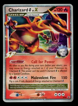 2009 POKEMON DIAMOND & PEARL CHARIZARD G LV.X DP45 BLACK STAR PROMO HOLO FOIL NM - Image 1