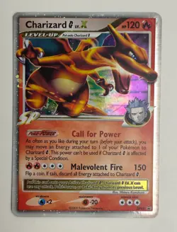 2009 POKEMON DIAMOND & PEARL CHARIZARD G LV.X DP45 BLACK STAR PROMO HOLO FOIL NM - Image 3