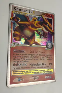 2009 POKEMON DIAMOND & PEARL CHARIZARD G LV.X DP45 BLACK STAR PROMO HOLO FOIL NM - Image 4