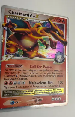 2009 POKEMON DIAMOND & PEARL CHARIZARD G LV.X DP45 BLACK STAR PROMO HOLO FOIL NM - Image 5