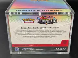 Pokemon SV8.5 Prismatic Evolutions Sealed Booster Bundle Display W/Acrylic Case - Image 3