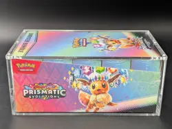 Pokemon SV8.5 Prismatic Evolutions Sealed Booster Bundle Display W/Acrylic Case - Image 4