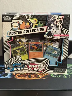 Pokemon TCG Black Bolt & White Flare Unova Poster Collection Sealed - Image 1