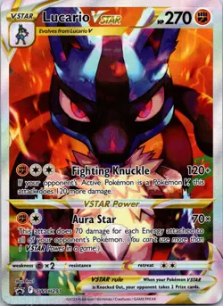 Lucario VSTAR SWSH291 Promo SWSH Black Star Pokemon NM - Image 1