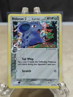 Pokemon 2006 EX Dragon Frontiers Nidoran (F) Delta Uncommon Reverse Holo 56/101 - Image 1