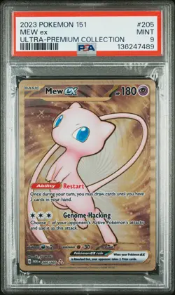 2023 POKEMON 151 ULTRA-PREM COLL #205 MEW EX PSA 9 - Image 1