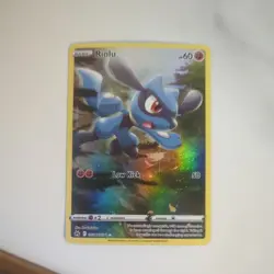 Pokemon Riolu GG26/GG70 Full Art Holo Ultra Rare Crown Zenith Galarian Gallery - Image 1