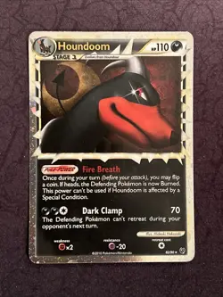 Houndoom (Prime) 82/90 Undaunted Holo Ultra Rare Pokemon LP - Image 1