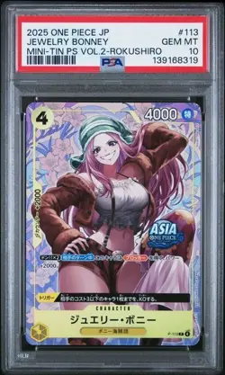 Jewelry Bonney PSA 10 Mini Tin Pack Set Vol. 2 Rokushiro One Piece Japanese - Image 1