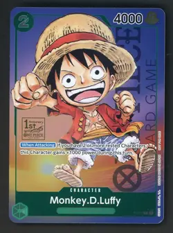 Monkey D. Luffy P-037 Saikyo Jump Jun. Promo - ONE PIECE Card Game Foil - Image 1