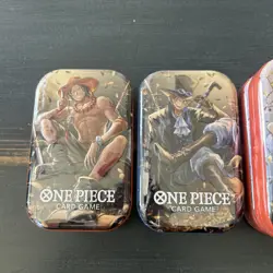 One Piece Tin Pack Set Vol 2 Lot Of 4 | TS-02 OP-13 | Factory Sealed | Bandai - Image 2