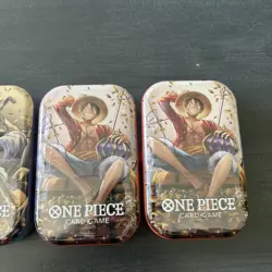 One Piece Tin Pack Set Vol 2 Lot Of 4 | TS-02 OP-13 | Factory Sealed | Bandai - Image 3