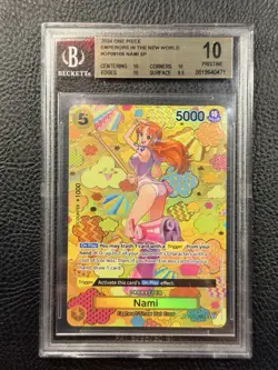 One Piece Nami SP OP08-106 Emperors in the New World OP08 BGS PRISTINE 10 - Image 1