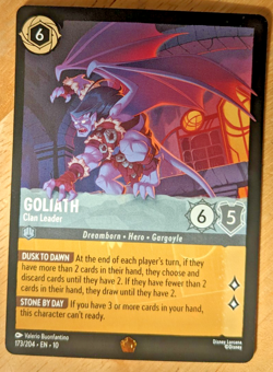 DISNEY LORCANA WHISPERS IN THE WELL GOLIATH CLAN LEADER LEGENDARY 173/204 - Image 1