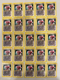 2000 WOTC POKEMON LEAGUE SCIZOR #33 BLACK STAR PROMO LOT OF 25 CARDS UNPLAYED - Image 1