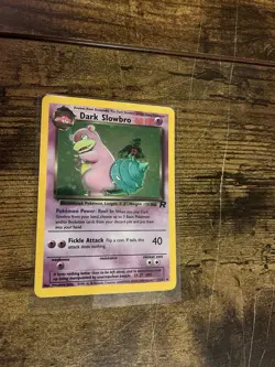 Dark Slowbro 12/82 Team Rocket Holo Rare 60HP Pokemon TCG Card English - Image 1