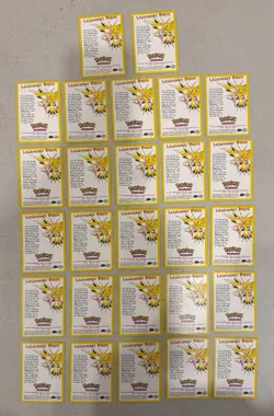 2002 WOTC POKEMON LEAGUE LEGENDARY BIRDS INSERT PROMO LOT OF 27 CARDS UNPLAYED - Image 1