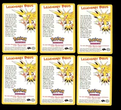 2002 WOTC POKEMON LEAGUE LEGENDARY BIRDS INSERT PROMO LOT OF 27 CARDS UNPLAYED - Image 2