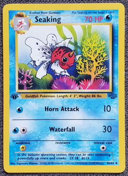 1st Edition Seaking - Jungle - #46/64 - Vintage Pokemon Card 1999 WOTC - Image 1