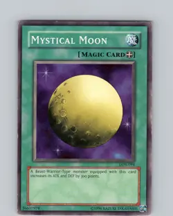 Yu-Gi-Oh TCG Mystical Moon LOB-094 Unlimited Regular Common Card Played MP-LP - Image 1