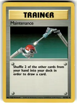 MAINTENANCE - 83/102 - Base Set - Pokemon Card - VLP/NM - Image 1