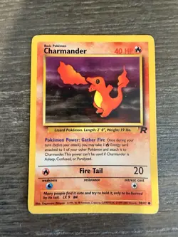 Charmander 50/82 Team Rocket – Non-Holo – Light Play – Pokemon Card - Image 1