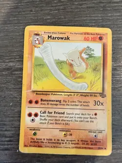 Marowak 39/64 Jungle – Non-Holo – Moderately Played – Pokemon Card - Image 1