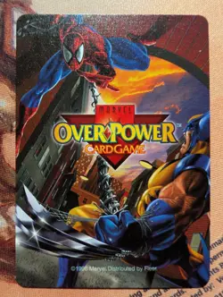 OverPower Marvel IQ Fleer 1996 Longshot Hero Character Card Rare - Image 2