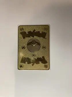 Mario Pikachu Cosplay Metal Polished Collectible Pokemon Card - New - Image 2