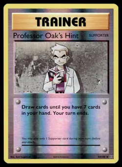 Professor Oak's Hint 84/108 Reverse Holo XY Evolutions Pokemon Card - Image 1