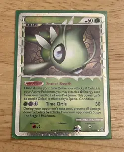 Pokemon Celebi Prime 92/102 HGSS Triumphant HOLO Card LP (P11) - Image 1